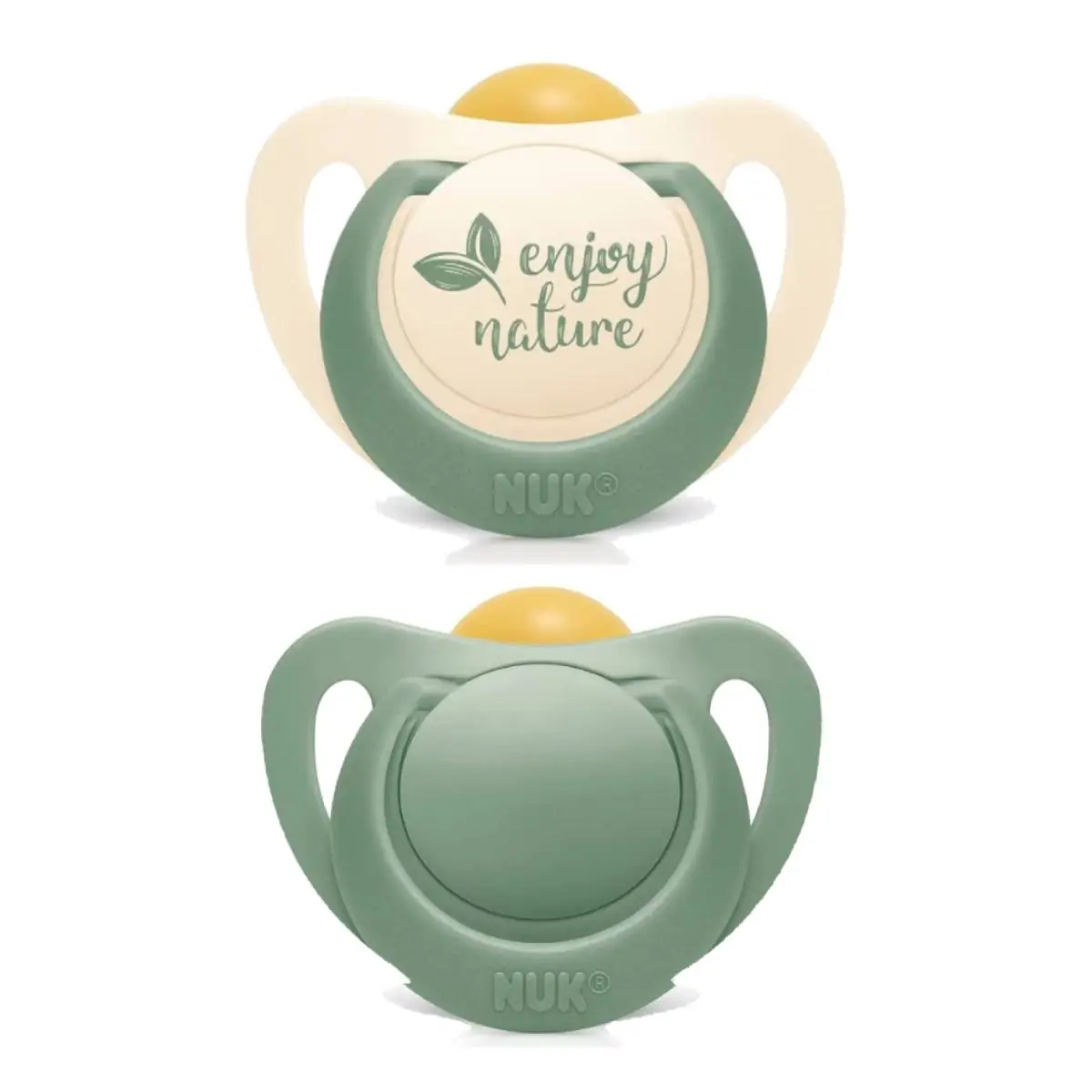 Kit 2 Chupetas For Nature Latex 0-6 Meses Verde - NUK