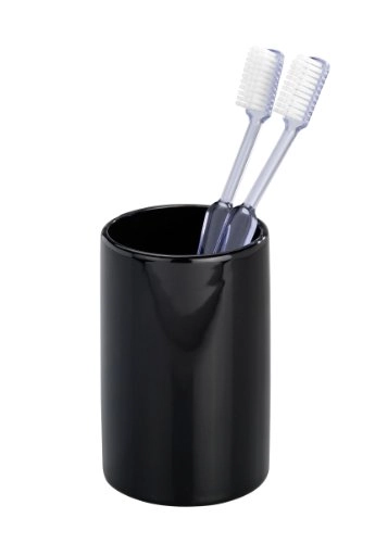 Copo P/banheiro Ceramica Preto