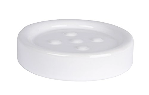 Saboneteira Ceramica Branca
