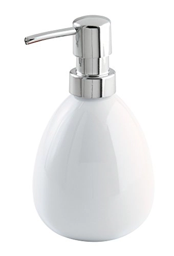 Porta Sabonete Liquido Ceramica Branco