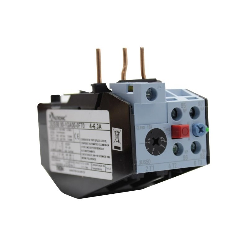 Relê Térmico 3us5000 P/ Contatores 3ts29 Ao 3ts32 Ajuste Corrente 4-6.3a