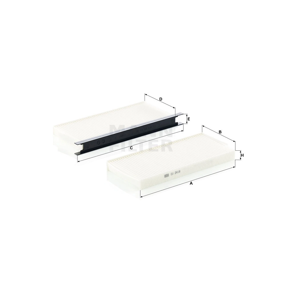 Filtro de Cabine RENAULT MASTER - MANN HUMMEL CU24182