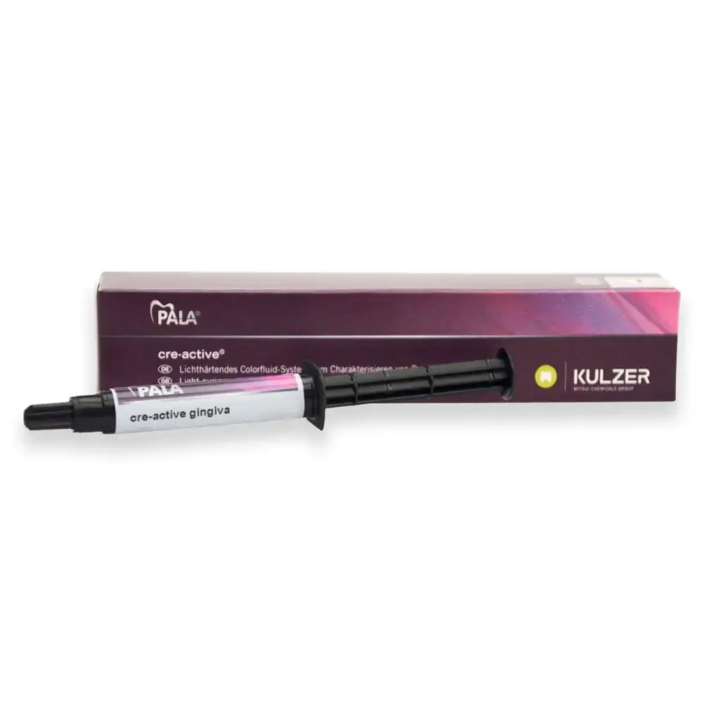 Resina Pala Cre-Active Gengiva 3g - Kulzer - Resina Pala Cre-Active Gengiva Clear 3g - Kulzer