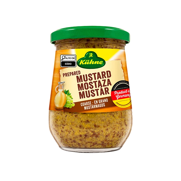 Mostarda Graos Integral Kuhne 250ml