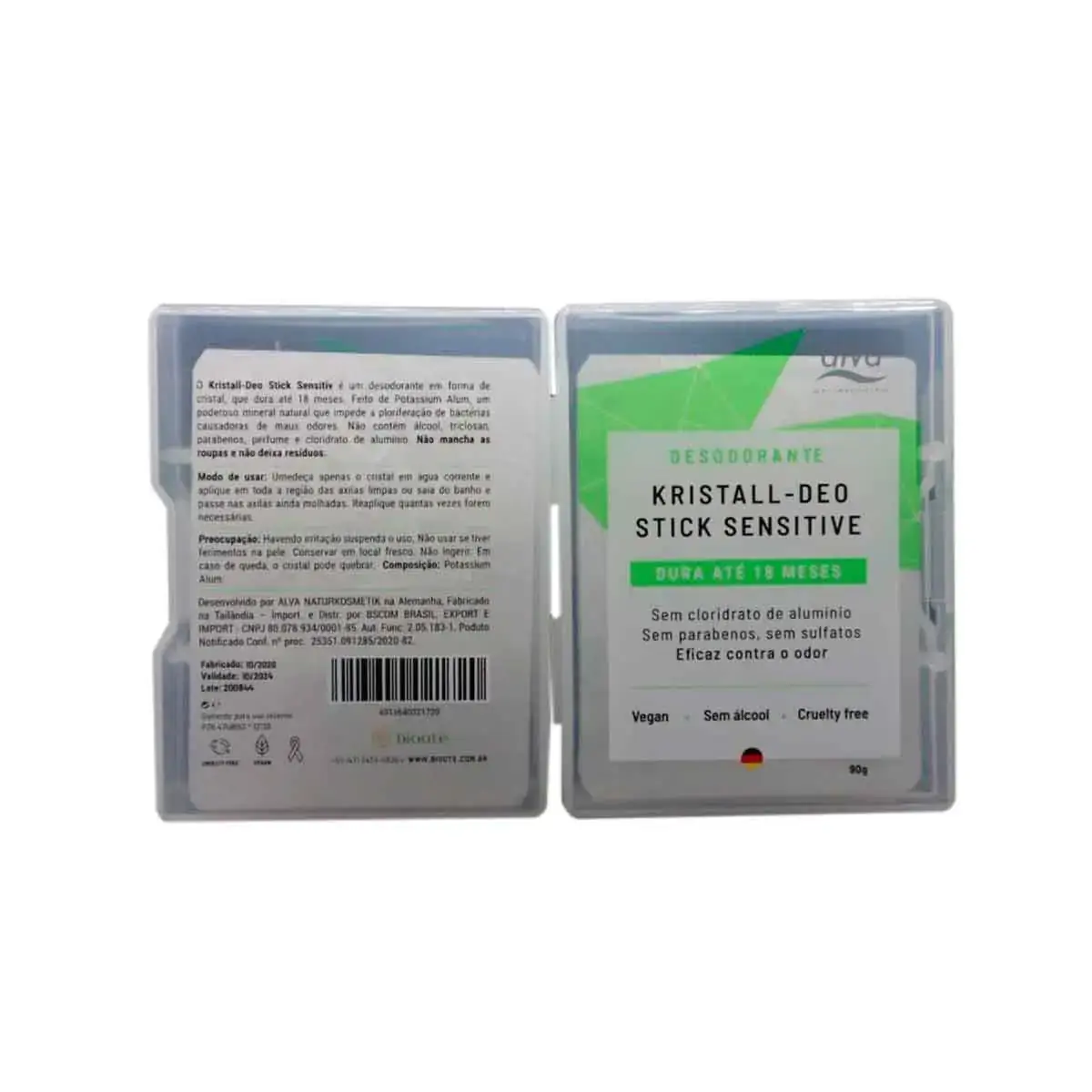 Desodorante Stone Kristall Sensitive Alva de 90g