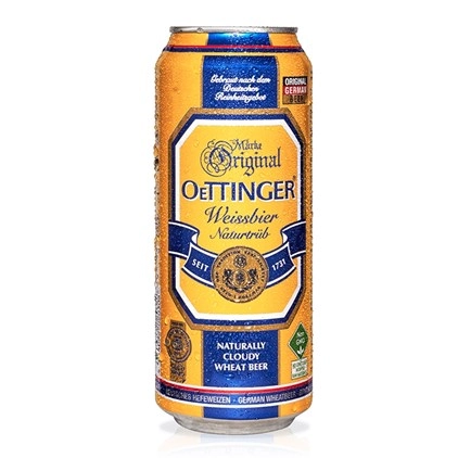 Cerveja Alemã OETTINGER Trigo Lata 500ml