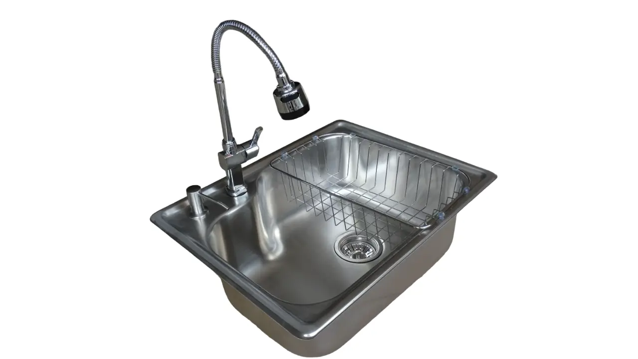 Pia De Aço Inox Stanox Lyon 55x44 Acetinada Com Acessorios