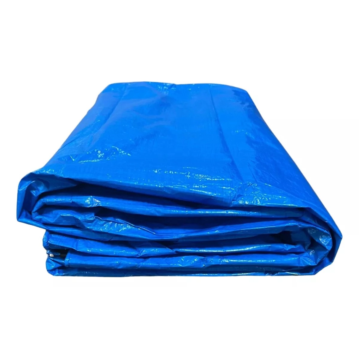 Lona Azul Plastica 5x8m 180g Construçã Proteção Em Obras