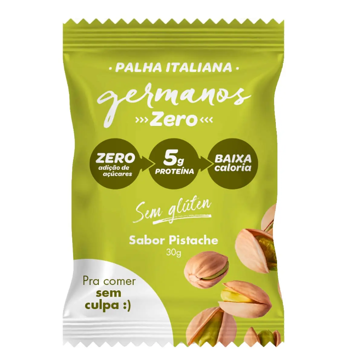 Palha Italiana Zero 30g Pistache Germanos Palhas