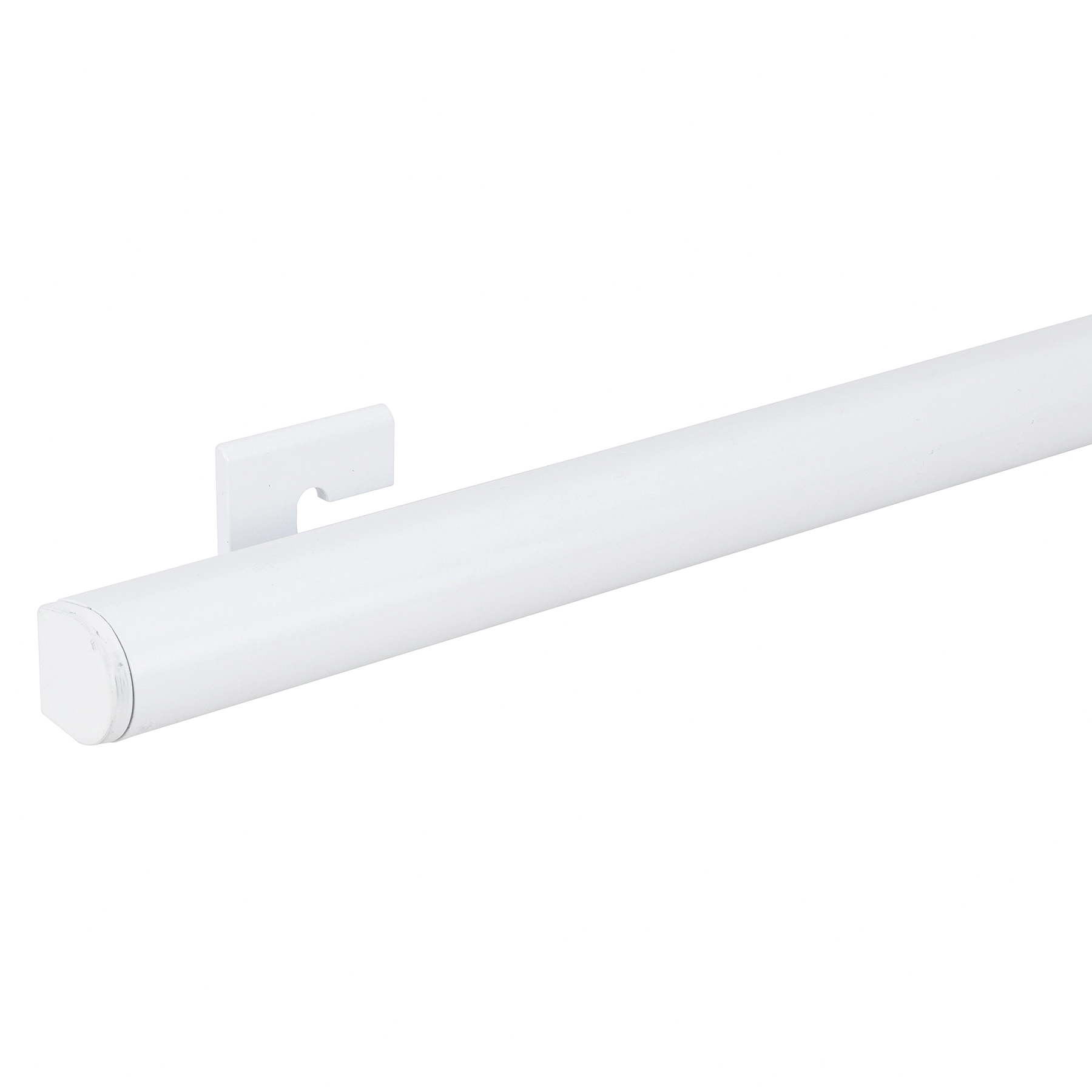 Corrimão para Escada em Alumínio Tubular 3m Branco com Kit Instalação Bugal