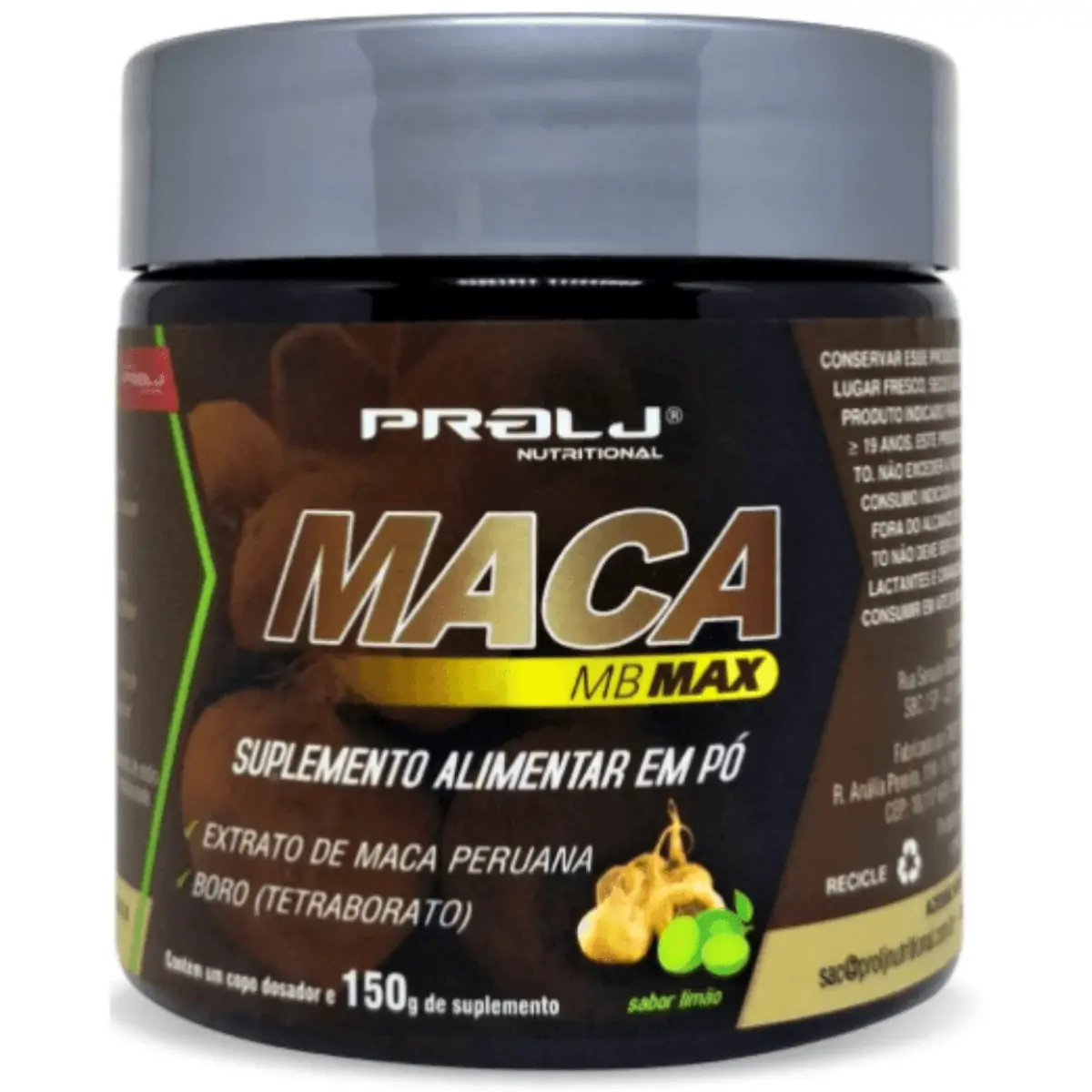 MB MAX Maca Peruana + Boro 150g Sabor Limão