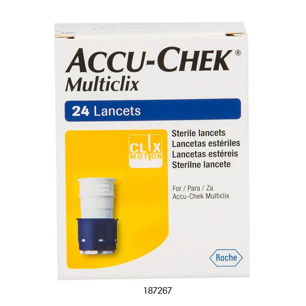 Lancetas Estéreis Accu Chek Multiclix C/ 24 Lancetas