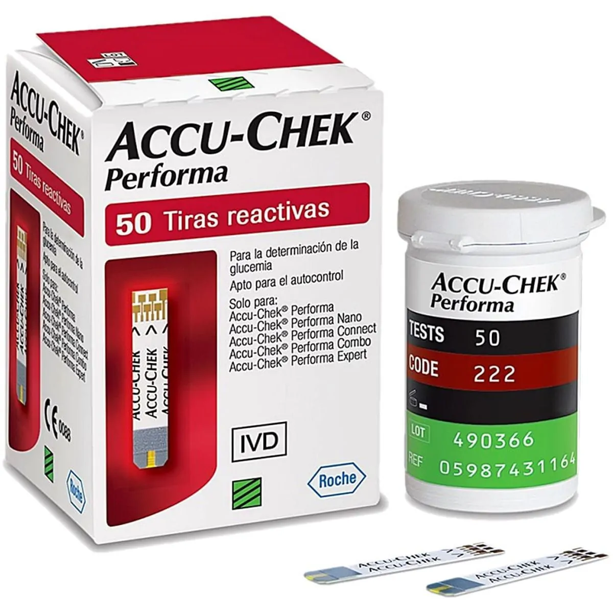 Tira Teste Accu-Chek Performa 50 Unidades