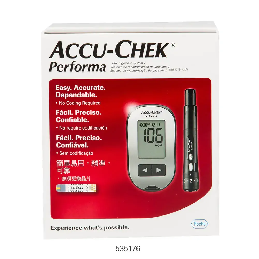 Performa Kit Monitor De Glicemia 62g Accu Chek