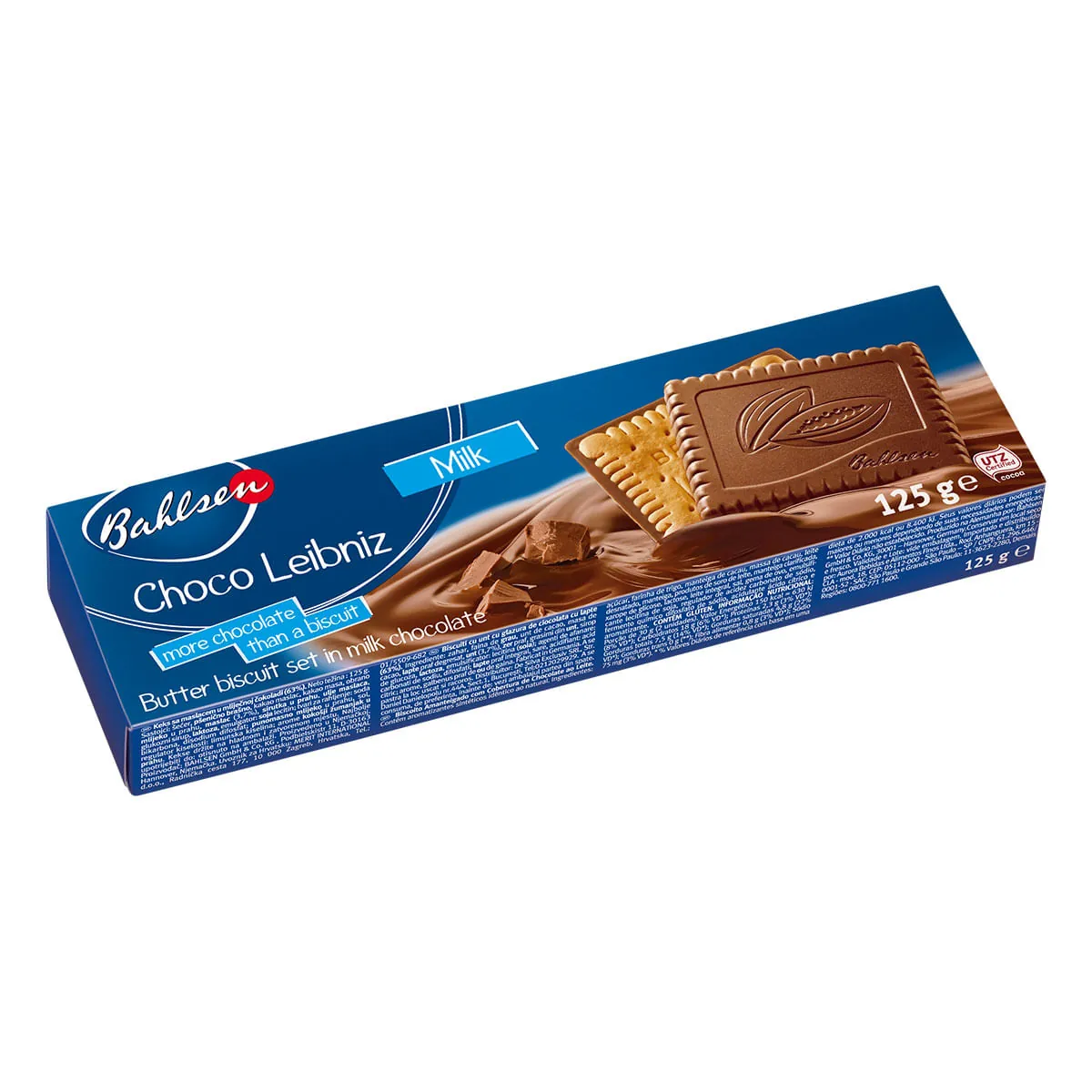 Biscoito Alemão BAHLSEN Chocolate Leibniz Caixa 125g