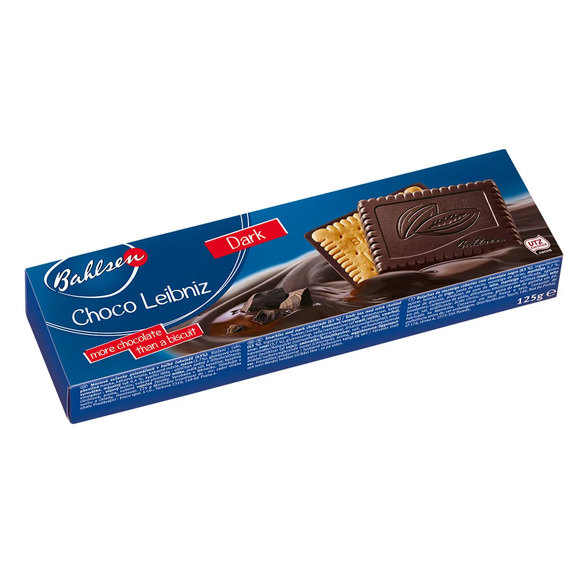 Biscoito Cobertura Chocolate Amargo Bahlsen 100g