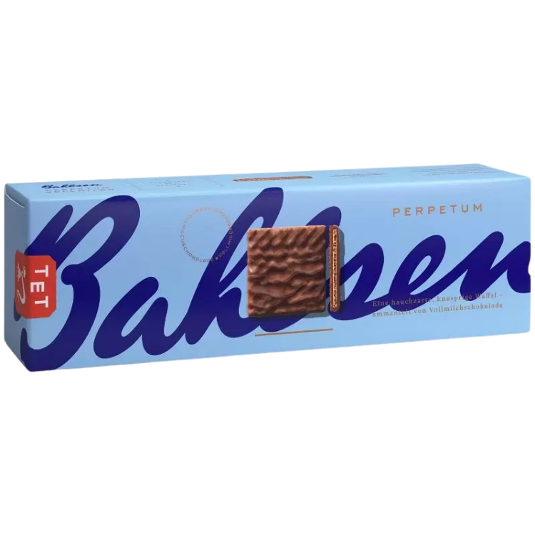 Wafer Cobertura Chocolate Ao Leite Bahlsen Perpetum Caixa 97g