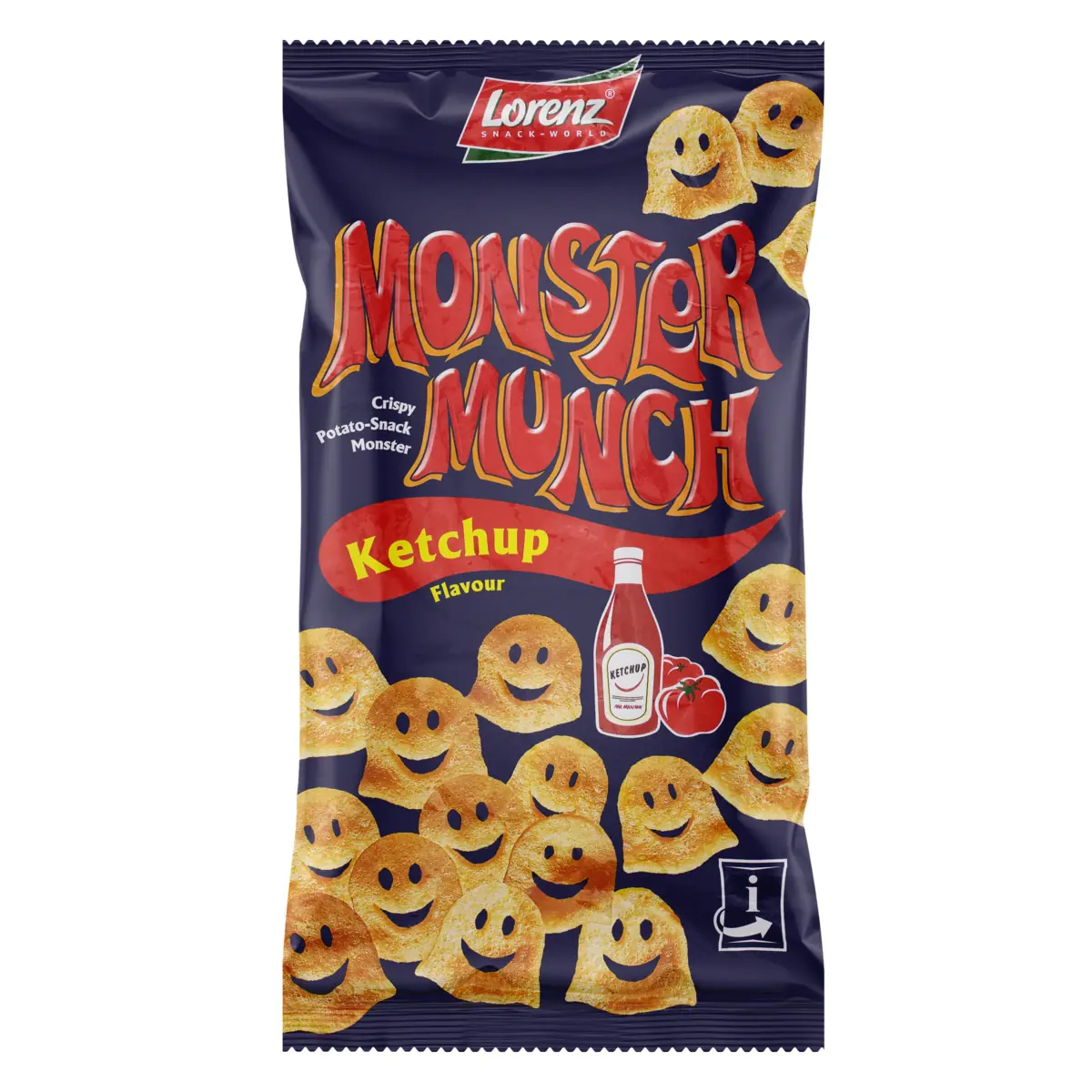 Snack De Batata Ketchup Lorenz Monster Munch Pacote 75g