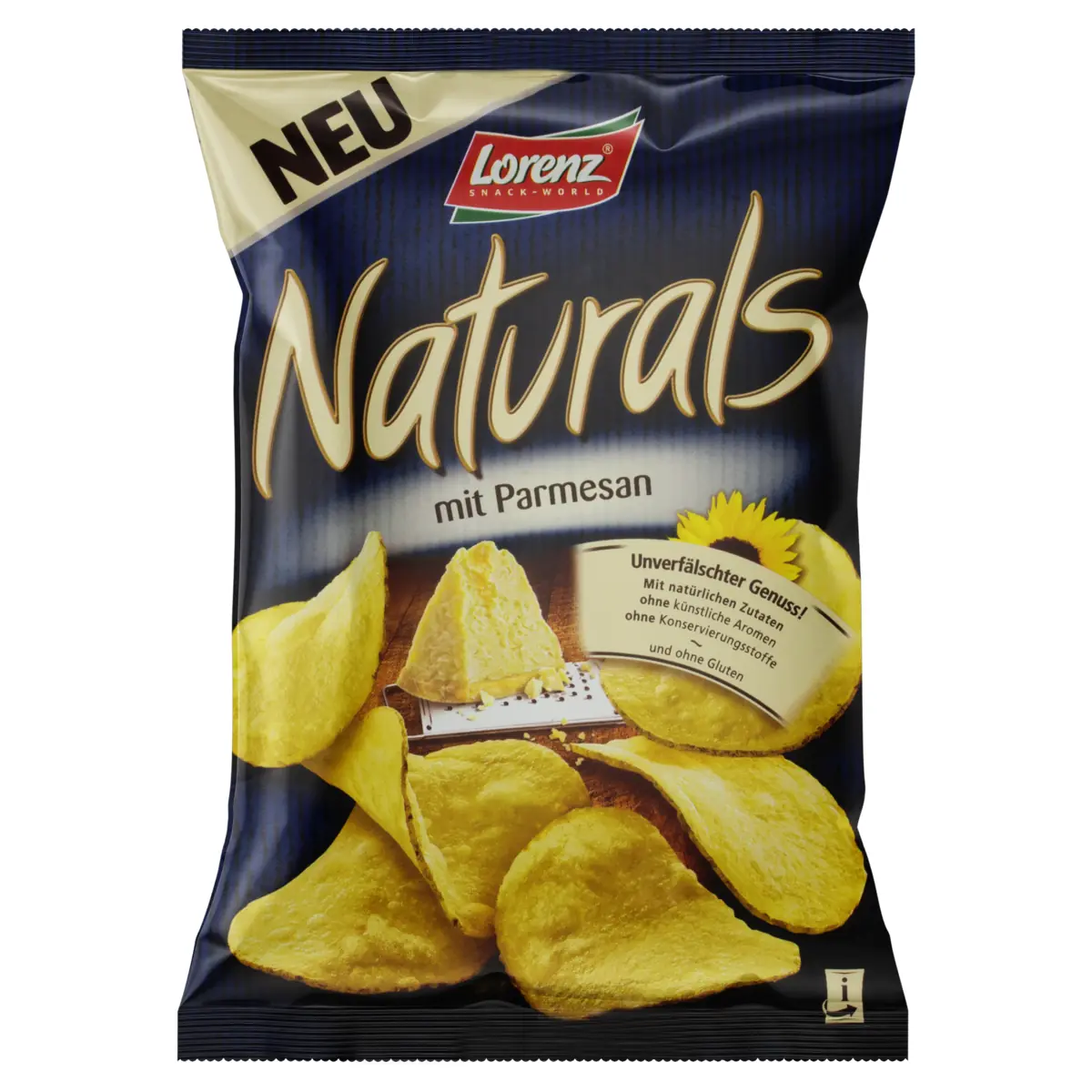 Snack De Batata Queijo Parmesão Lorenz Naturals Pacote 100g