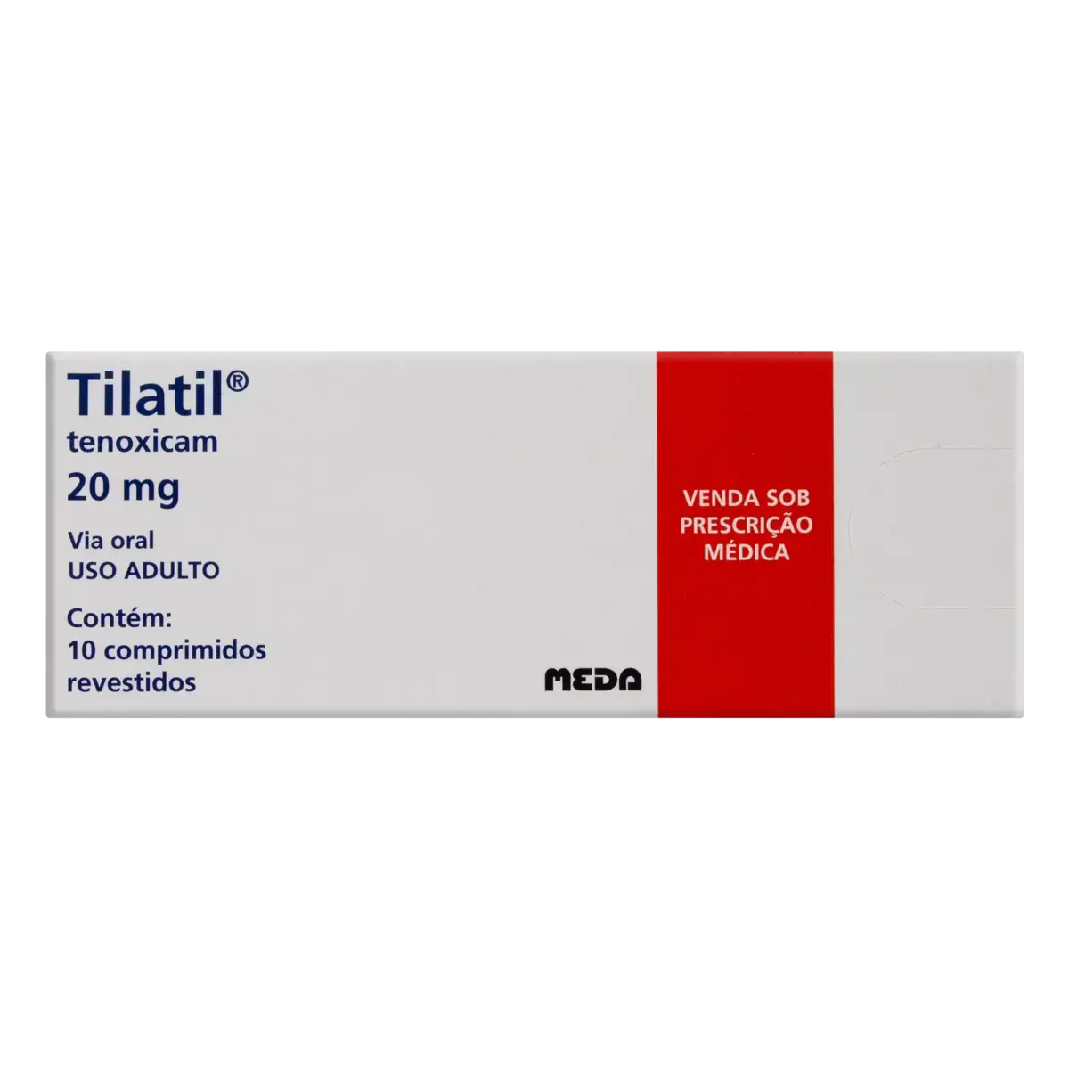 Tilatil 20mg Meda Caixa 10 Comprimidos Revestidos