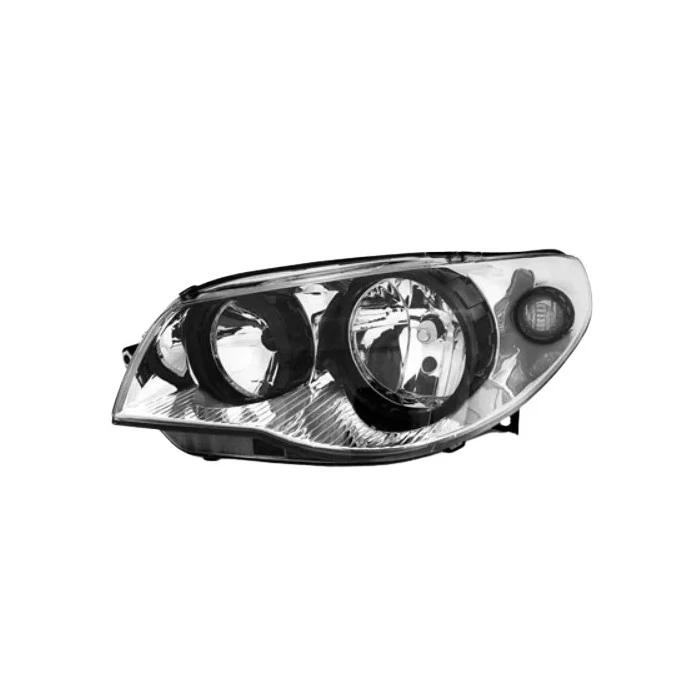 Farol Principal Lado Esquerdo Máscara Cromada Aro Preto - VIA EXPRESSA FIAT0207