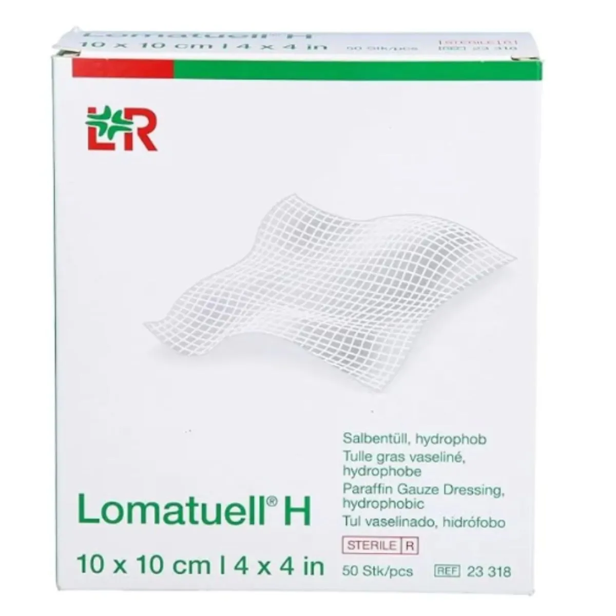 Cobertura de Gaze Vaselinada Lomatuell H Não Aderente 23318 10x10cm - unidade