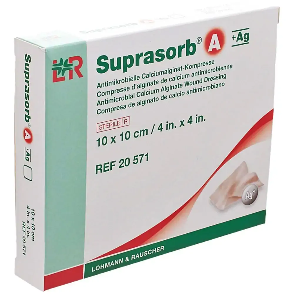 Suprasorb A Alginato Prata A+Ag 10X10