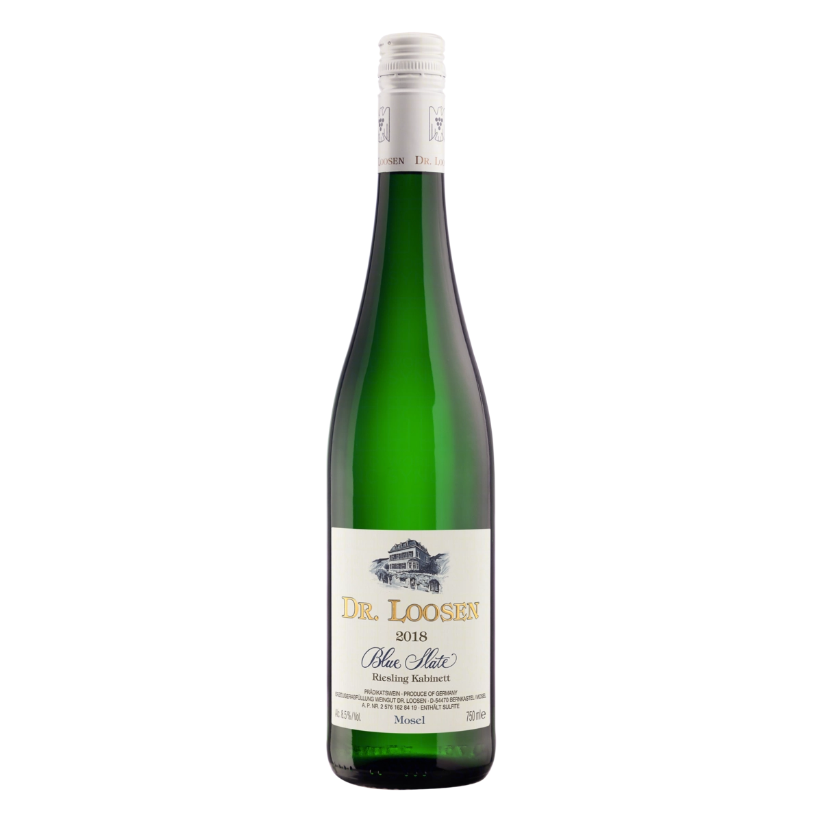 Vinho Alemã Branco Doce Blue Slate Dr. Loosen Riesling Kabinett Mosel Garrafa 750ml