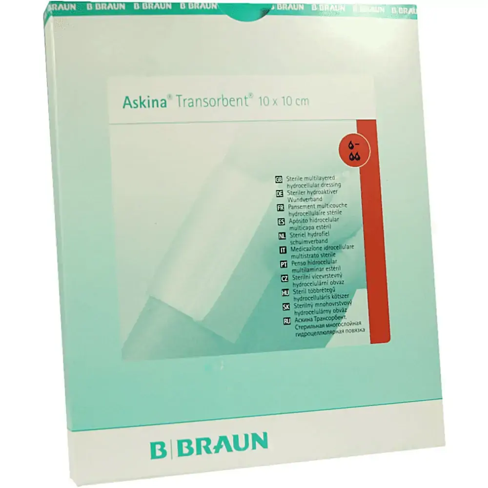Askina Transorbent - Curativo Hidrocelular - Placa