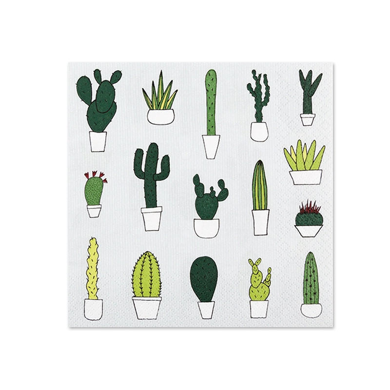 Guardanapo Dayhome 33x33cm Cactos