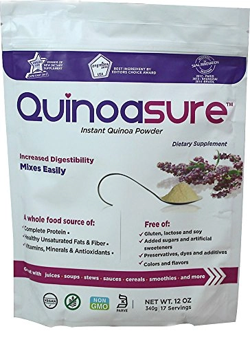 Quinoasure Instant Quinoa Powder Gluten Free 12 Oz