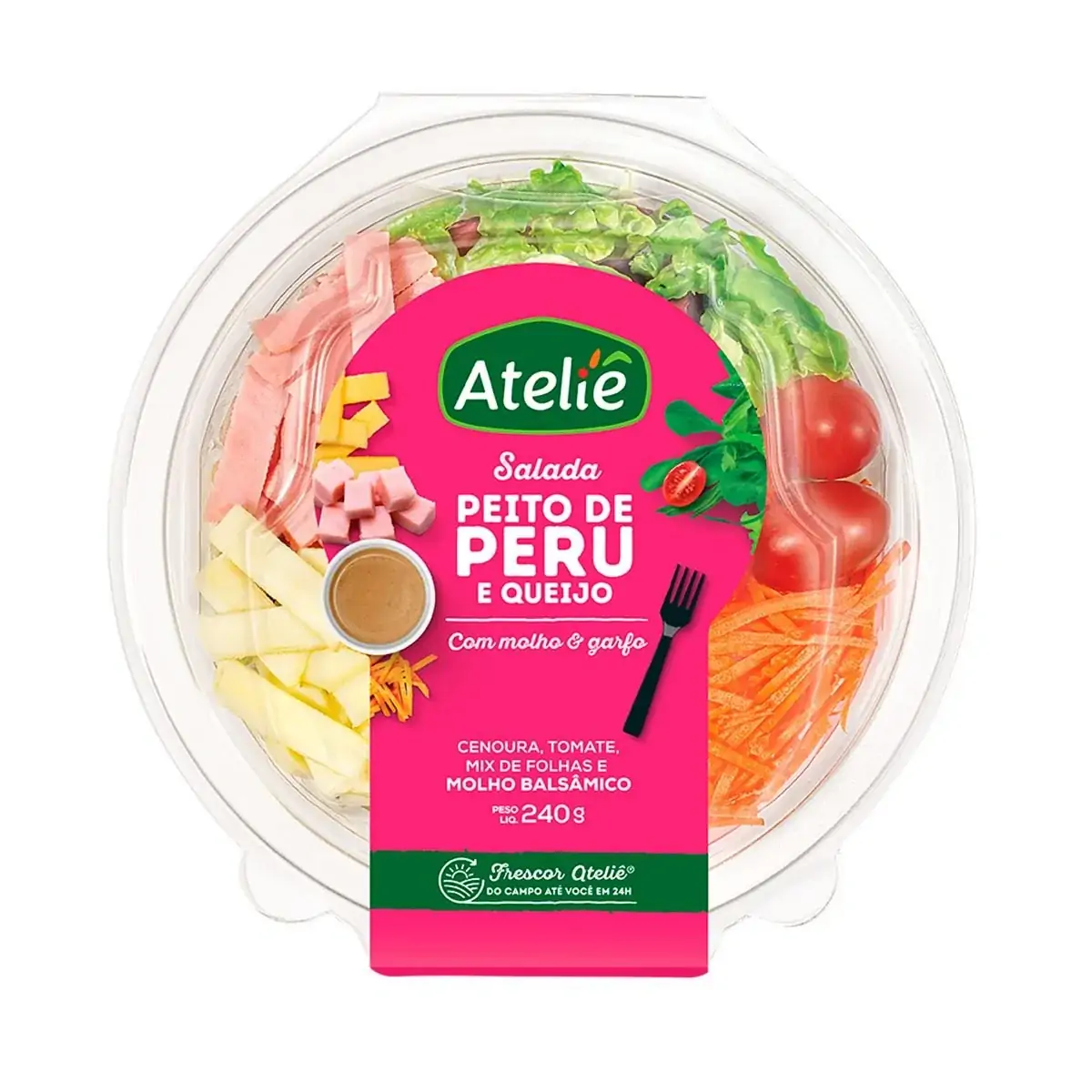 Salada de Peito de Peru e Quaeijo ATELIÊ 250g