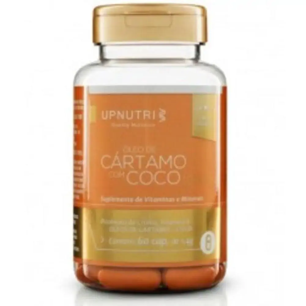Oleo De Cartamo Com Coco 1000mg 60caps Upnutri