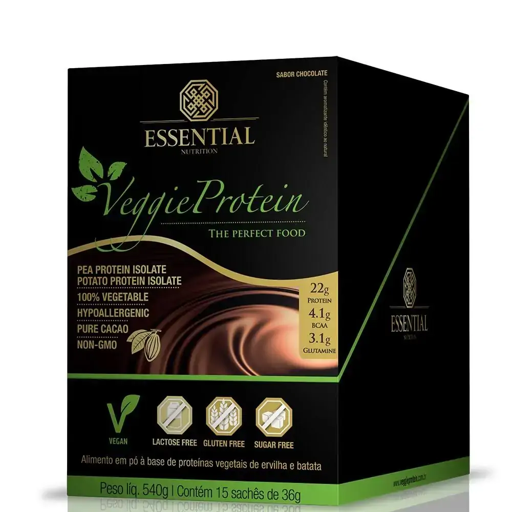 Veggie Protein 15 Sachês De 36g Essential Nutrition