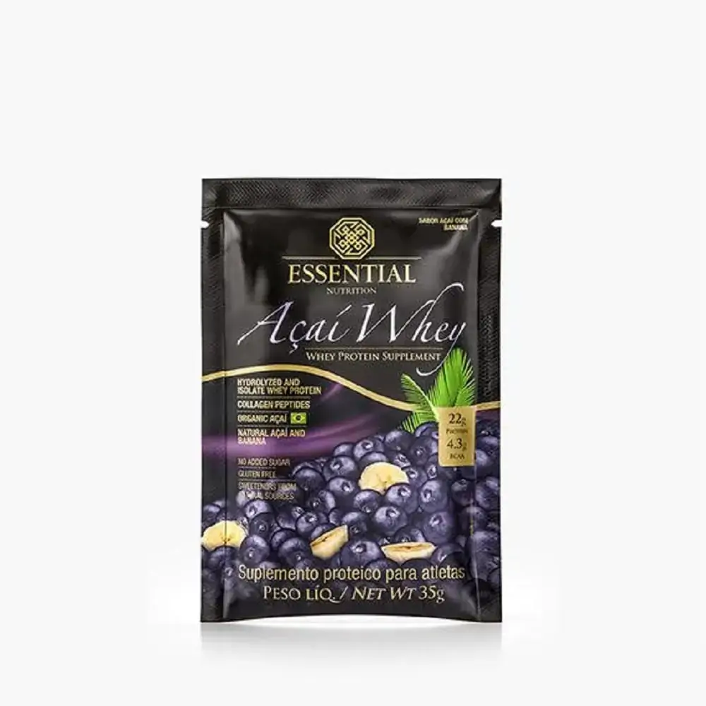 Acai Whey 12 Sachês De 35g Essential Nutrition