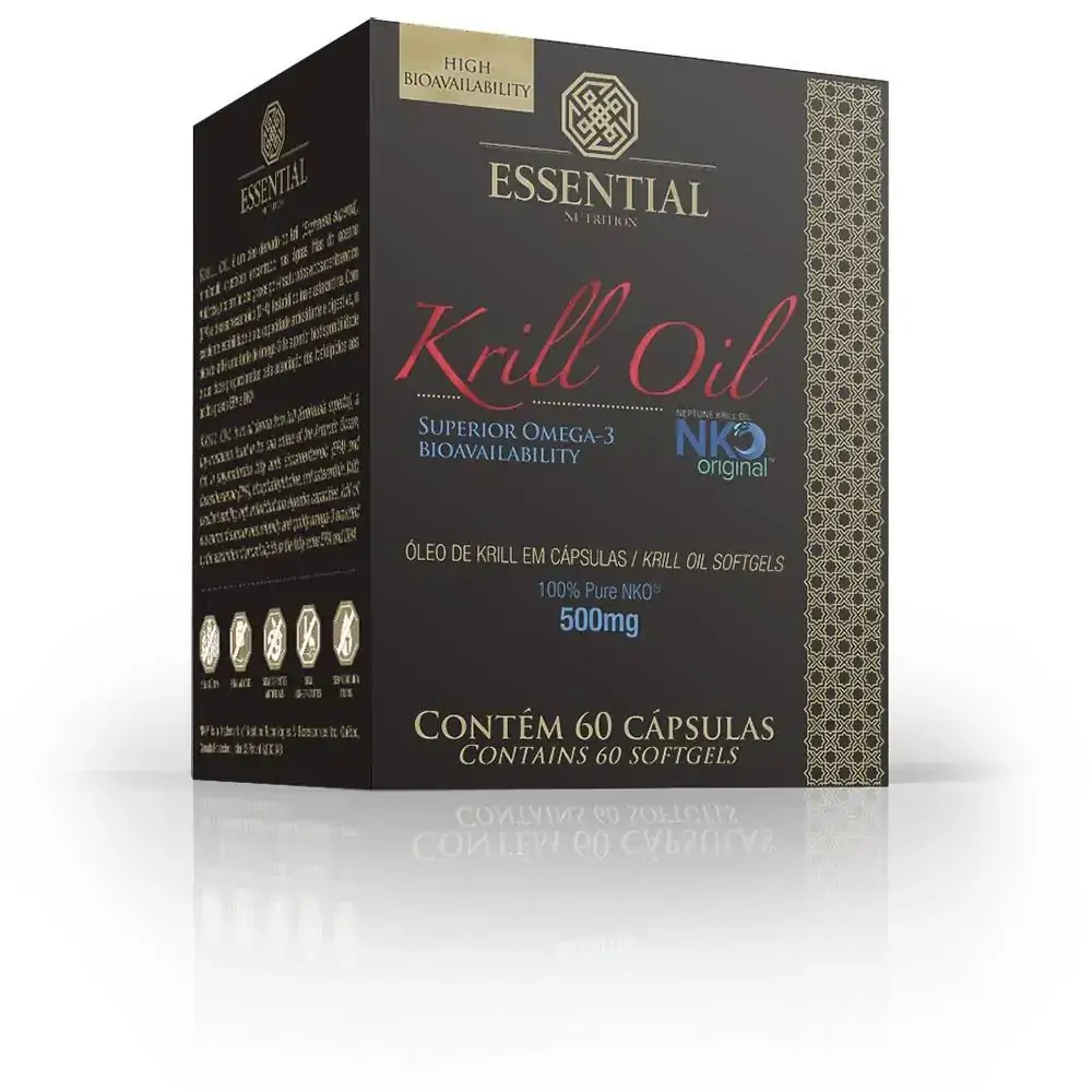 óleo De Krill Krill Oil 60 Cápsulas Essential Nutrition