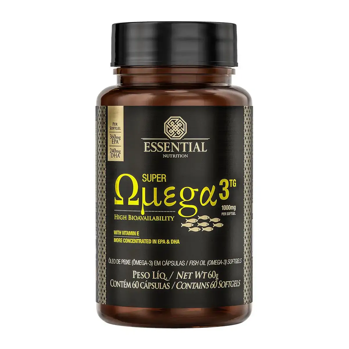 Super Ômega 3 TG Essential Nutrition 60 Cápsulas