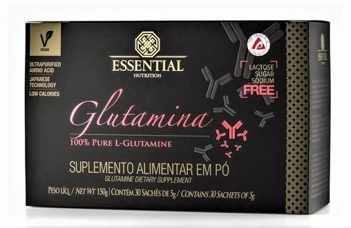 Glutamina - 30 sachês de 5g - Essential Nutrition 150g