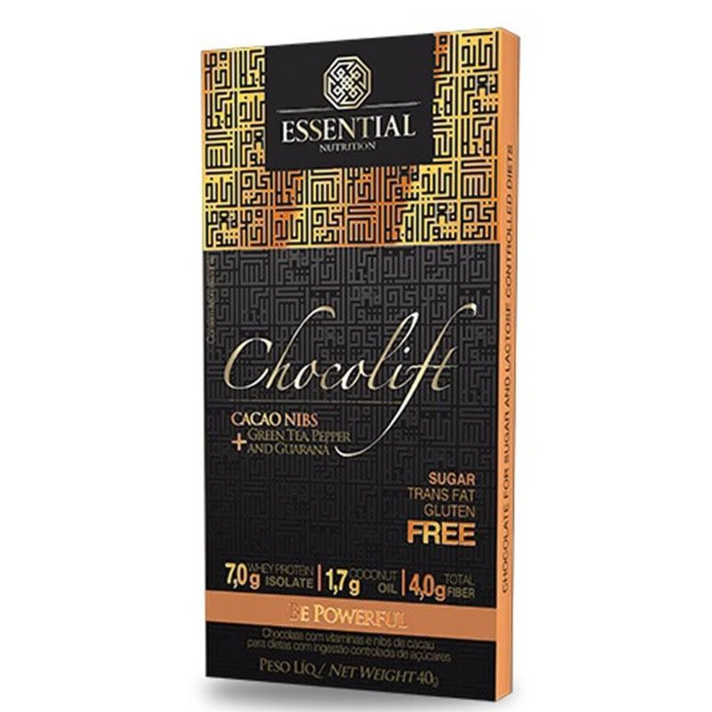 Chocolift Be Powerfull com Whey & Cacao Nibs Essential Nutrition 40g