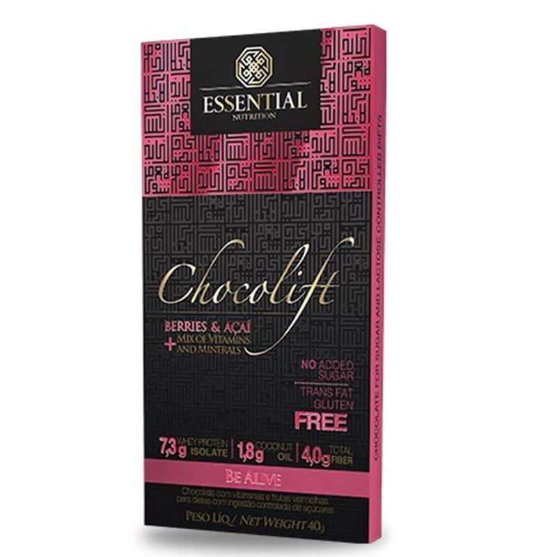 Chocolift Be Alive com Whey, Berries & Açaí Essential Nutrition 40g