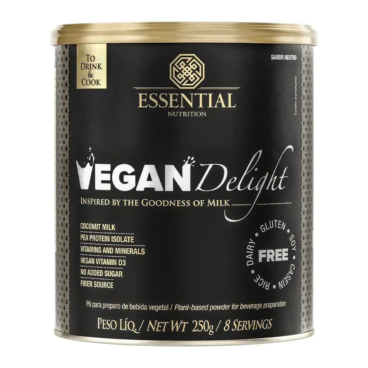 Vegan Delight Leite de Coco Essential Nutrition 250g