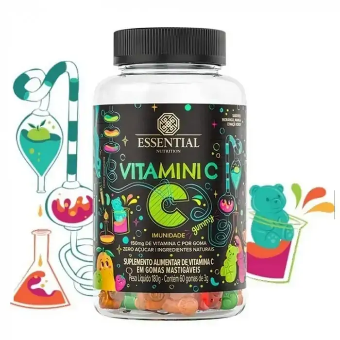 Vitamini C Gummy 60 Gomas Essential Nutrition