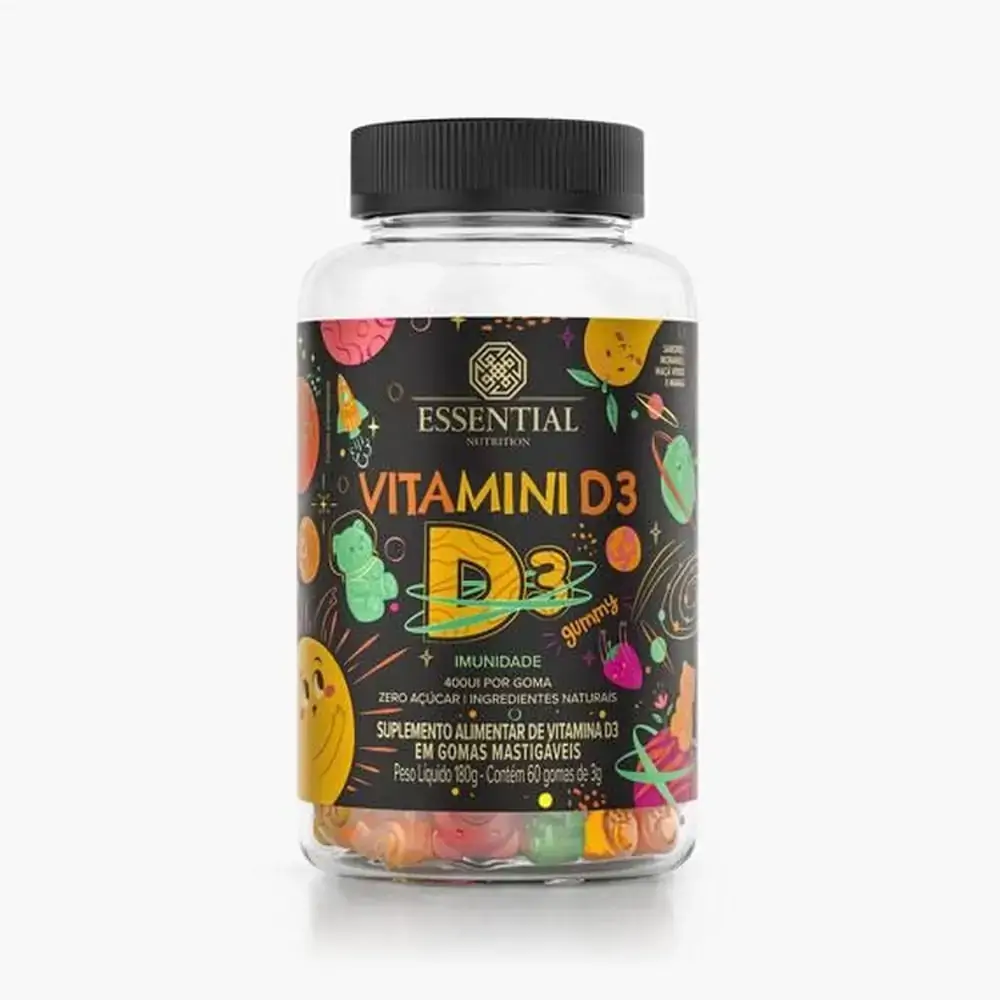 Vitamini D Essential Nutrition 60 Gomas