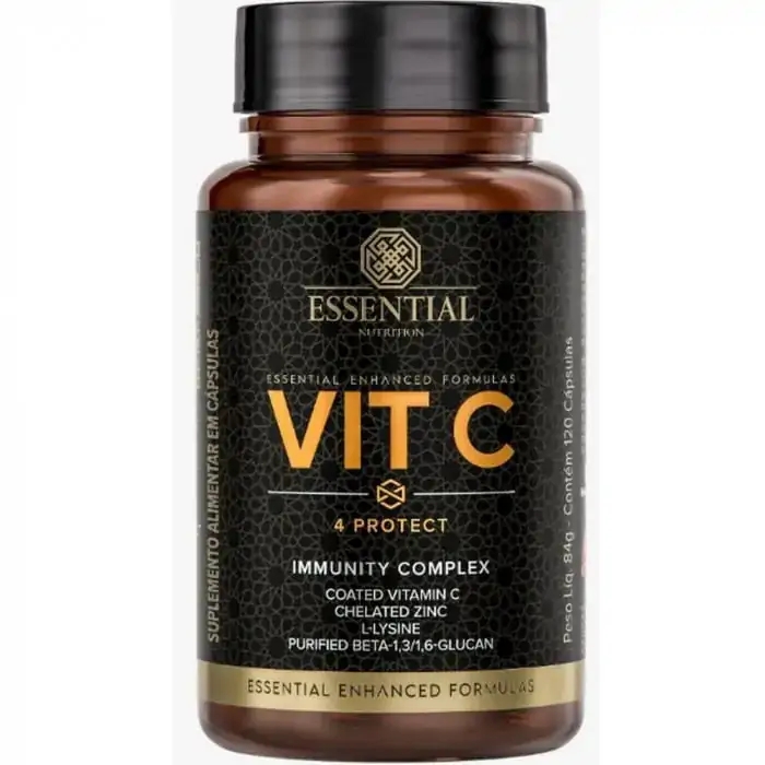 Vit C 4 Protect Vitamina C Essential Nutrition 120 Cápsulas