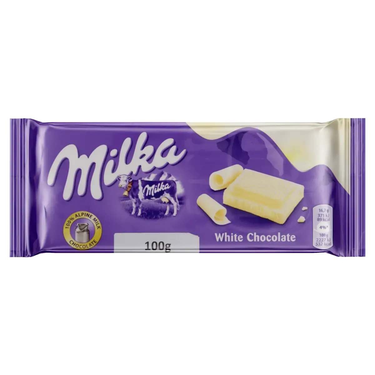Chocolate Branco Milka Pacote 100g