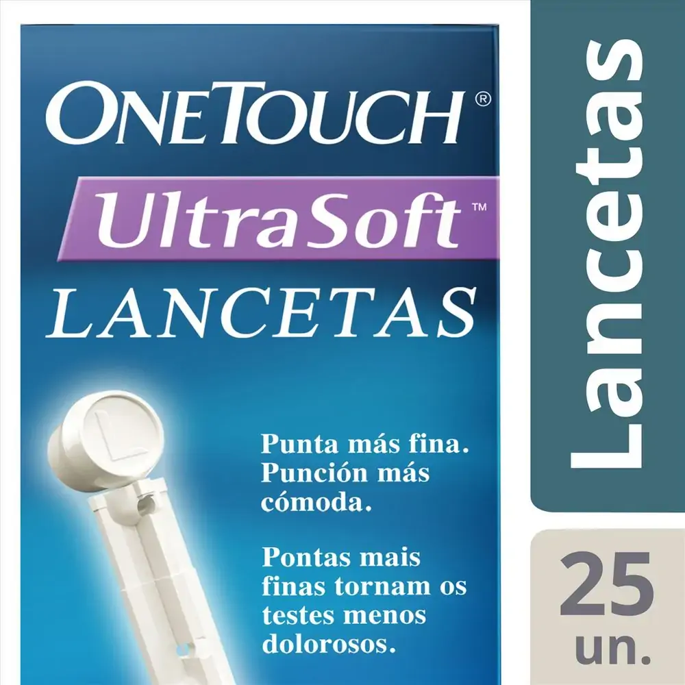 Lancetas One Touch Com 25 Lancetas