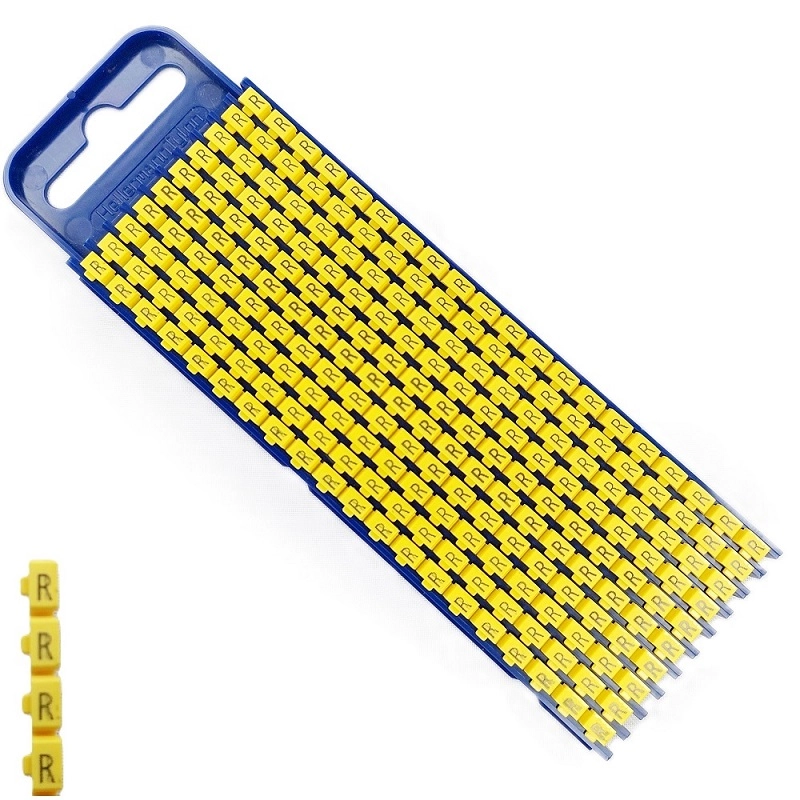 Marcador Encaixe Wic2 Letra R 2,8-3,8mm 1,5-2,5 Mm² Cartela