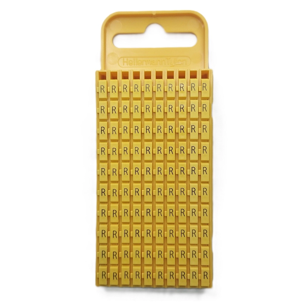 Marcador Anilha Encaixe 4-6 Mm² Wic3 Letra R Cartela