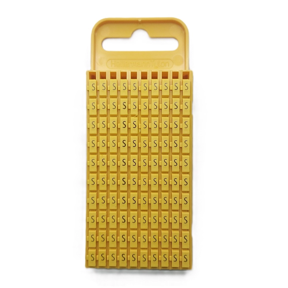 Marcador Anilha Encaixe 4-6 Mm² Wic3 Letra S Cartela