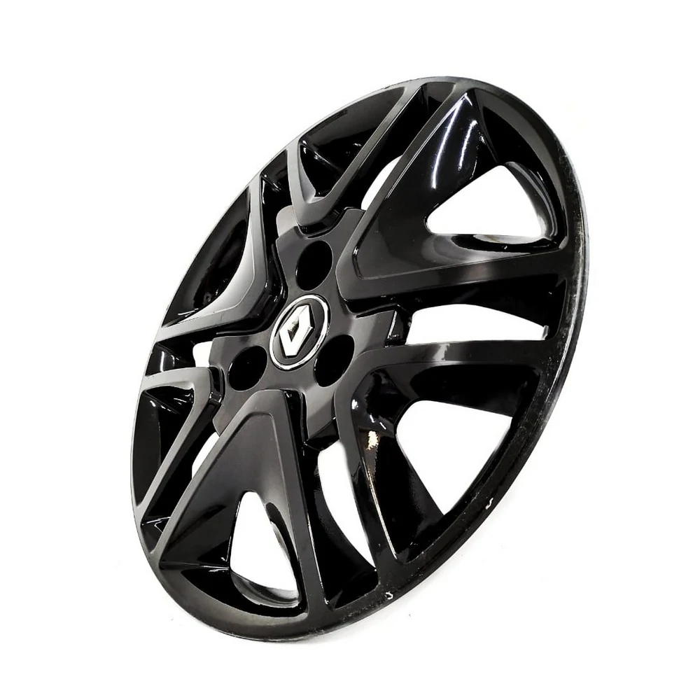 Calota Aro 13 Pol. Preta Fixação por Parafuso 6 Pontas - RENAULT 403155260R